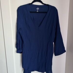 St.John’s bay Blue V-Neck Top
